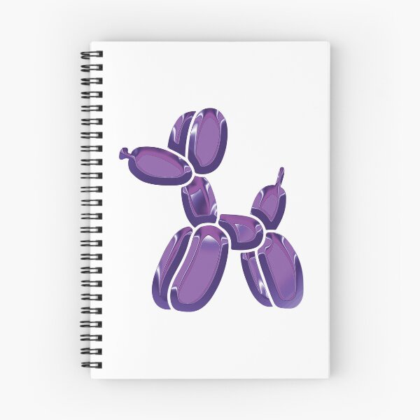 Item preview, Chrome Dog Balloon Purple on White designed and sold by lineartdesigns.
