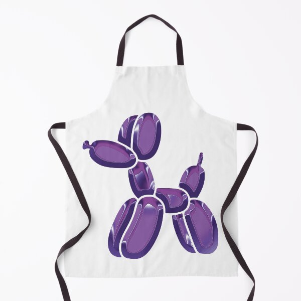 Item preview, Chrome Dog Balloon Purple on White designed and sold by lineartdesigns.