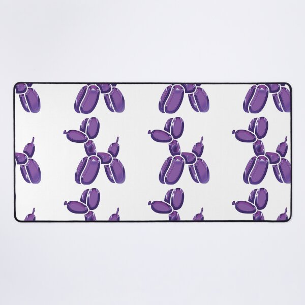 Item preview, Chrome Dog Balloon Purple on White designed and sold by lineartdesigns.