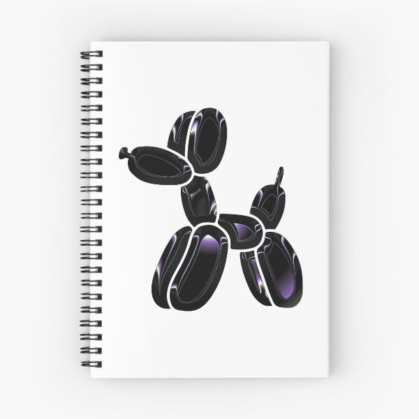 Item preview, Chrome Dog Balloon Black on White designed and sold by lineartdesigns.