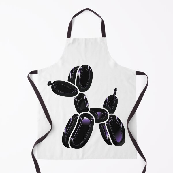 Item preview, Chrome Dog Balloon Black on White designed and sold by lineartdesigns.
