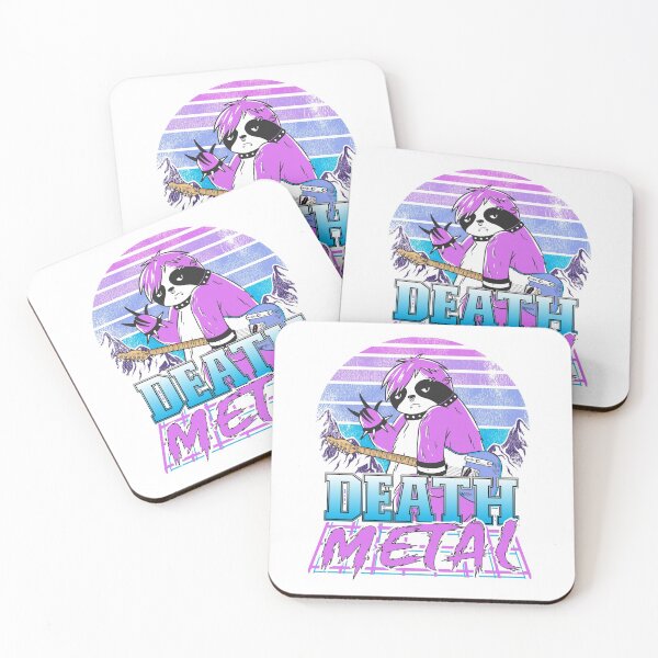 Item preview, Retrowave Pastel Goth Sloth 80s Retro Death Metal designed and sold by Stronzi.