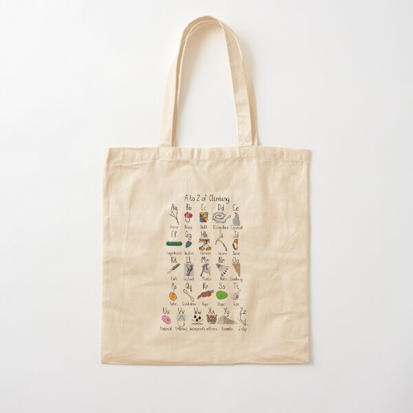Klettern von A bis Z Baumwolltasche