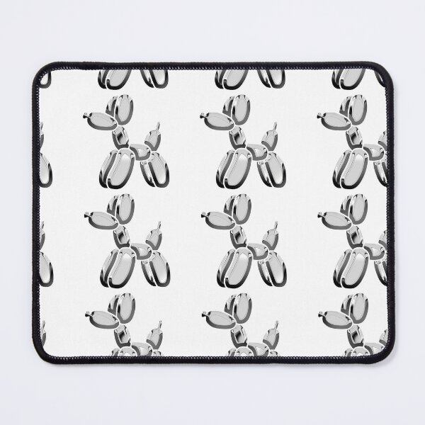 Item preview, Chrome Dog Balloon Silver on White designed and sold by lineartdesigns.