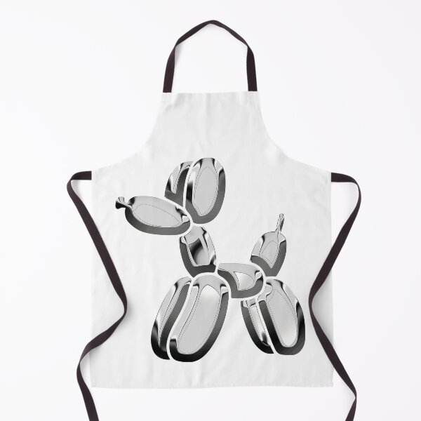 Item preview, Chrome Dog Balloon Silver on White designed and sold by lineartdesigns.