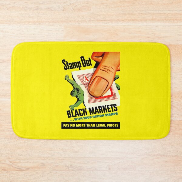 Item preview, RATION STAMPS - STAMP OUT BLACK MARKETS - ADVERT designed and sold by ThrowbackAds.