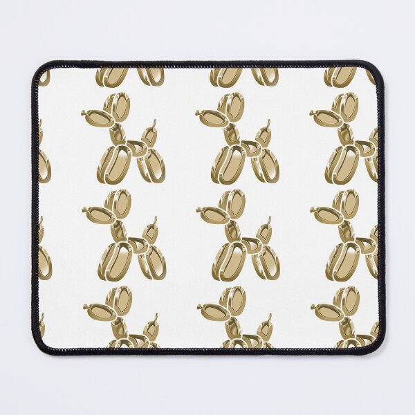 Item preview, Chrome Dog Balloon Gold on White designed and sold by lineartdesigns.