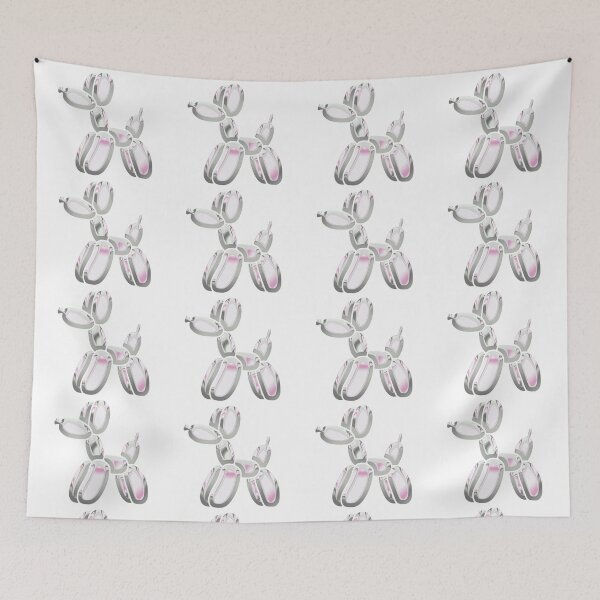 Item preview, Chrome Dog Balloon White on White designed and sold by lineartdesigns.