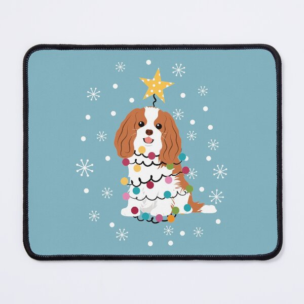 Item preview, Cavalier King Charles Spaniel Christmas Tree designed and sold by Lulupainting.