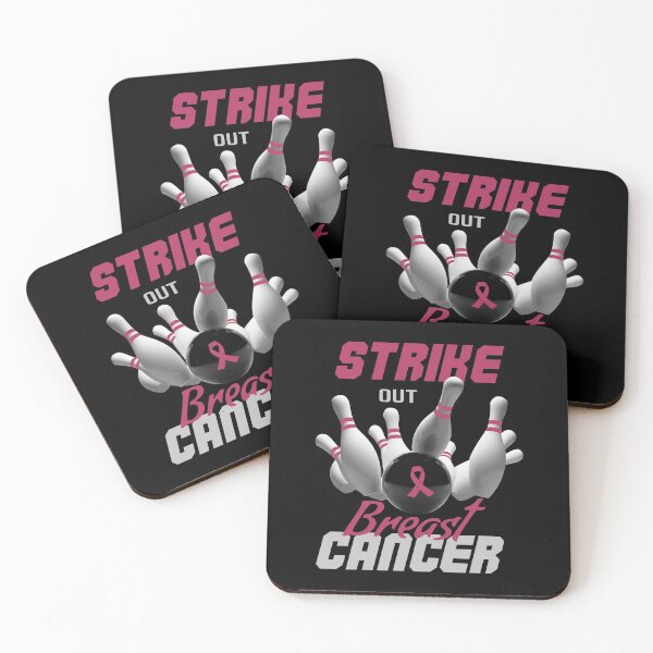 Item preview, Strike out breast cancer pink ribbon bowling breast cancer awareness designed and sold by portrait4you.