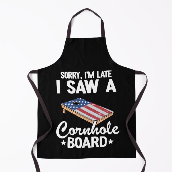 Item preview, Sorry, I'm Late I Saw A Cornhole Board US Flag Corn Hole designed and sold by Stronzi.