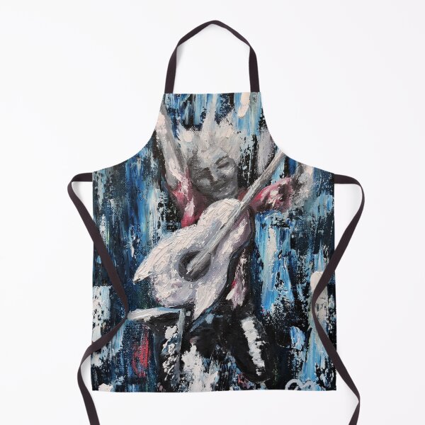 Item preview, Jump SOUND OF LIFE, a boy with a guitar portrait, made with love, original oil painting by Luna Smith  designed and sold by Luna-Smith.