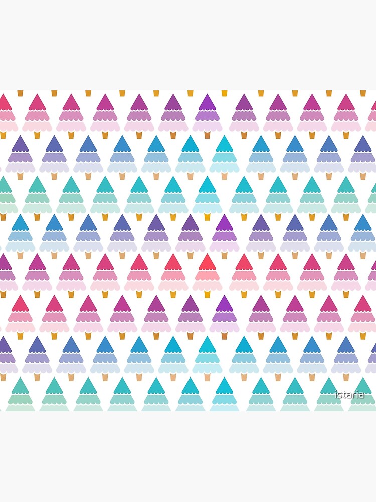 Ombre Festive Trees-Seamless by istaria