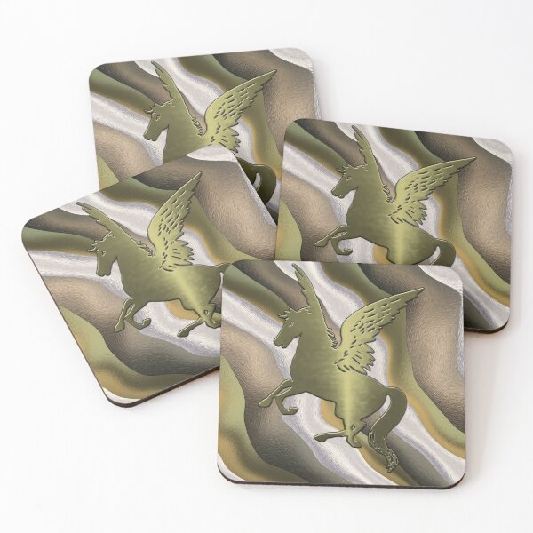 Item preview, Liquid Metallic Golden Pegasus Pattern designed and sold by LRGraphics.