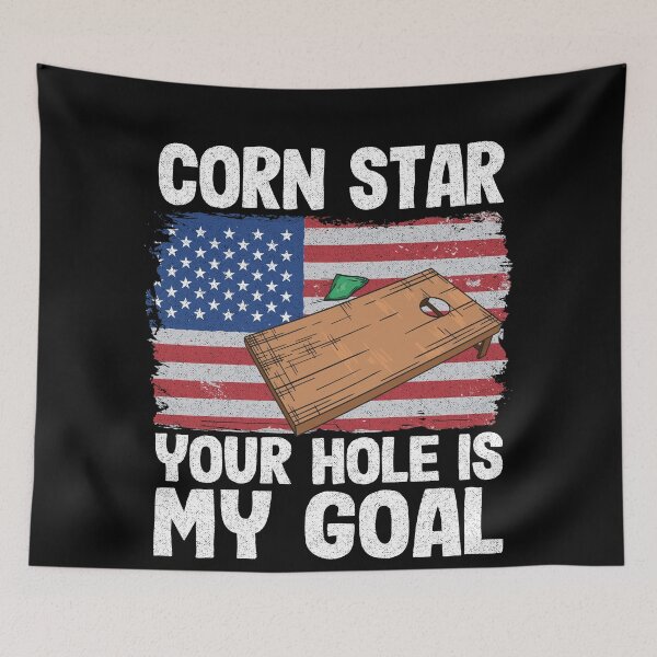Item preview, American Flag Corn Hole Board Corn Star Your Hole Is My Goal designed and sold by Stronzi.