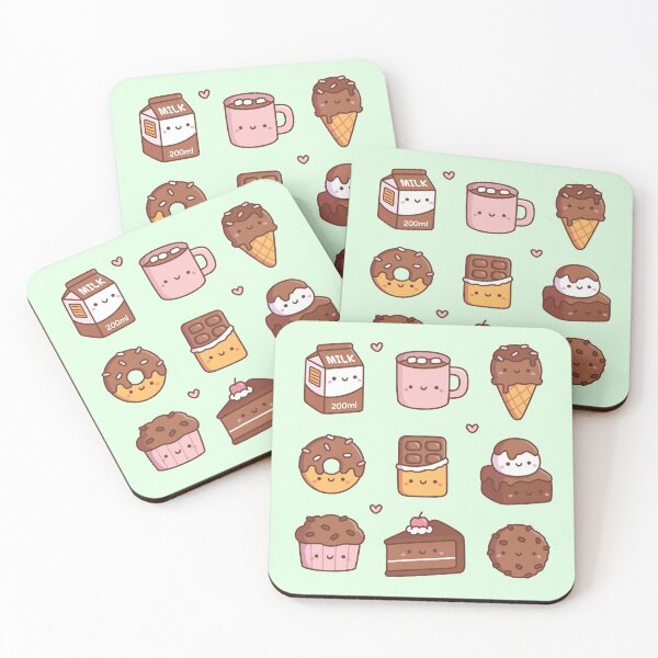 Item preview, Cute Chocolate Food Items Doodles designed and sold by rustydoodle.