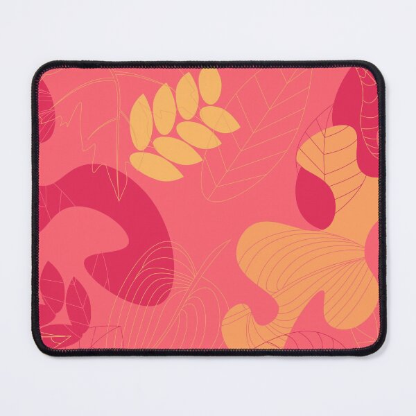 Item preview, Pink abstract outline foliage pattern designed and sold by CutieBlue.