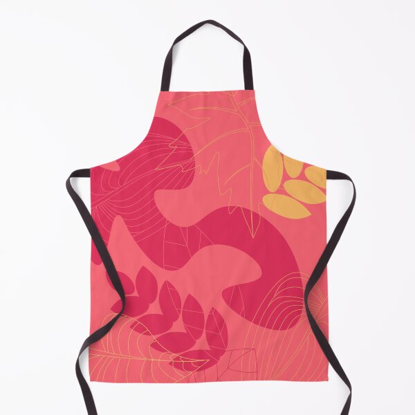 Item preview, Pink abstract outline foliage pattern designed and sold by CutieBlue.