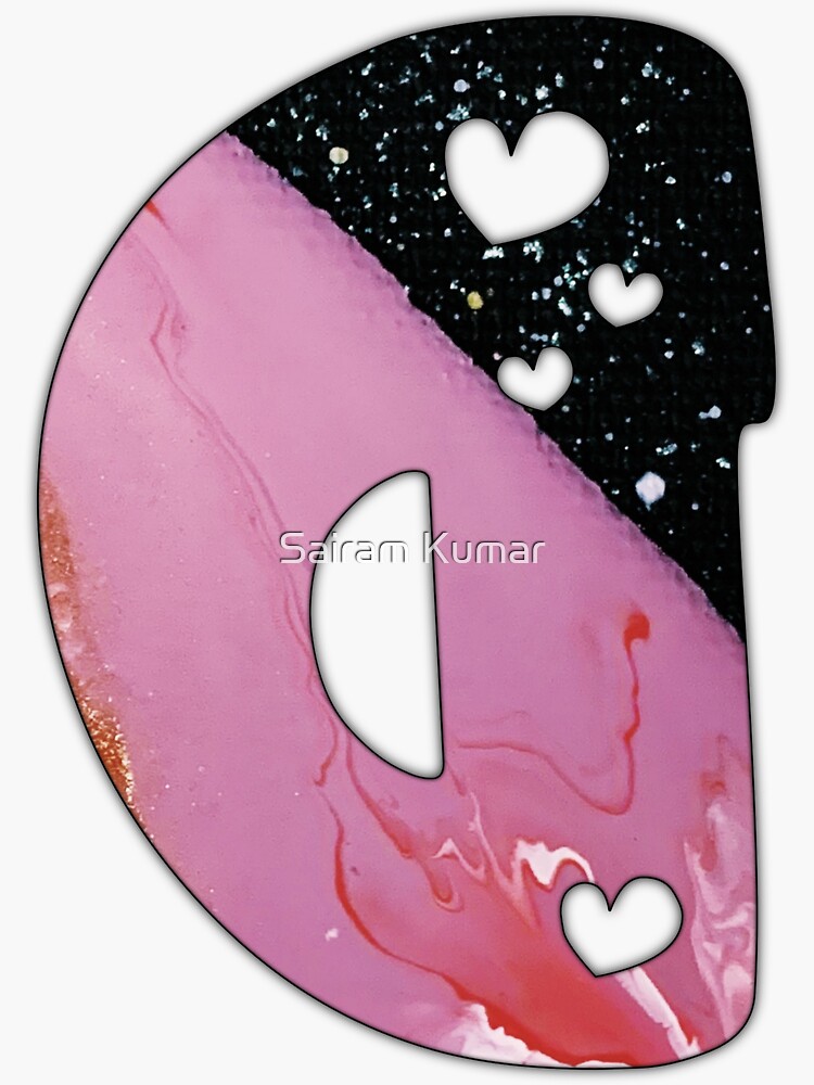 "Backwards Letter D with love" Sticker by OrphanageKid Redbubble