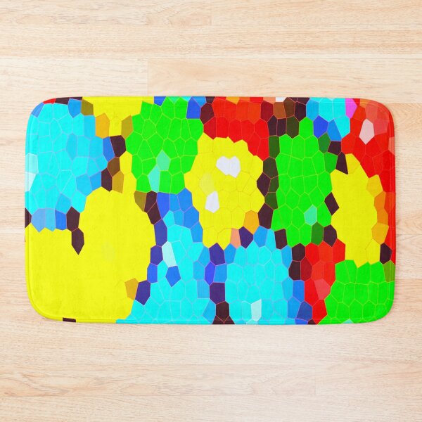 Item preview, Pattern Background Structure Blue Red Yellow Green mosaic designed and sold by Artistpirate 10.