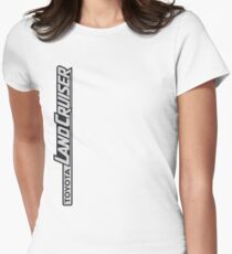 Landcruiser Logo Sideways Women's Fitted T-Shirt