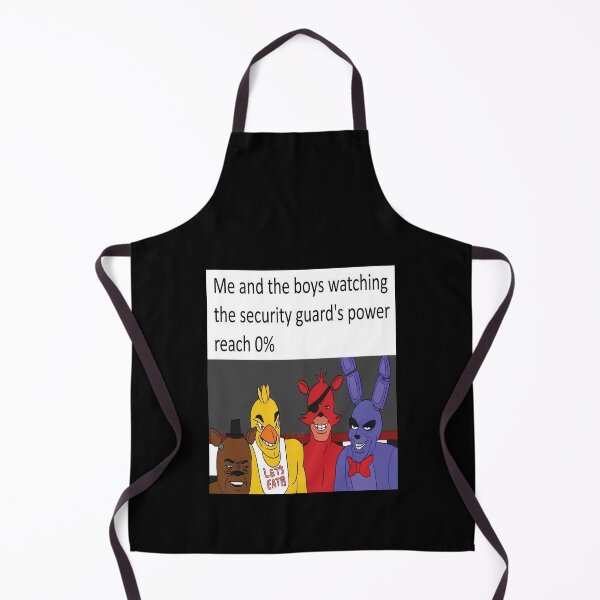 Item preview, Me and the boys watching the security guard's power reach 0% Fnaf Meme designed and sold by ExplodingTrends.