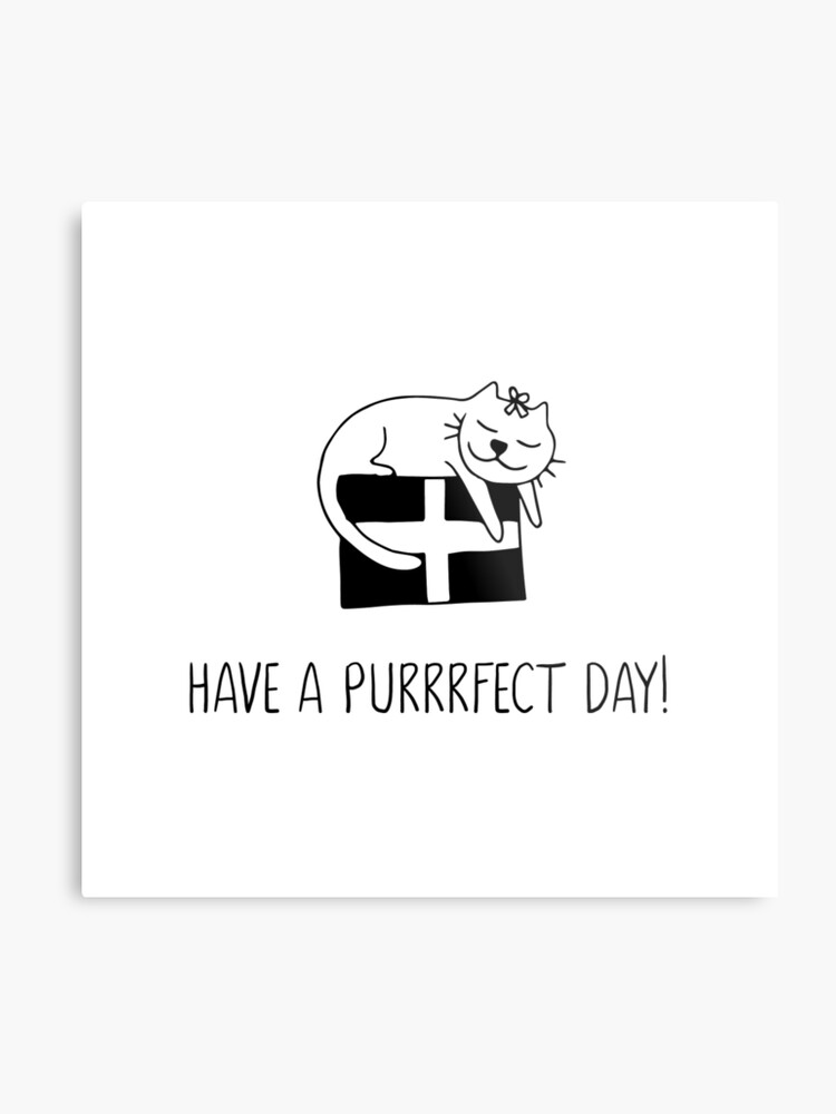 Cat Birthday Card Consist of a Ideal ( Purr ) Working day For all the ridiculous cat women of all ages! Metallic Print photograph relating to Cat Birthday Card Printable named Cat Birthday Card Include a Great ( Purr ) Working day For all the insane cat gals! Steel Print
