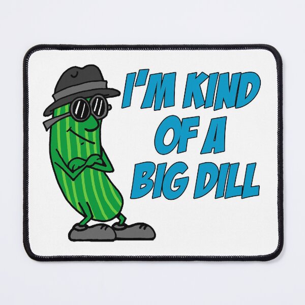 Item preview, I'm Kind Of A Big Dill Cartoon Pickle designed and sold by jaycartoonist.