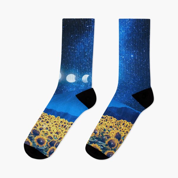 Item preview,  Moon phases  in  sunflower field  designed and sold by Yasmine khalifa.