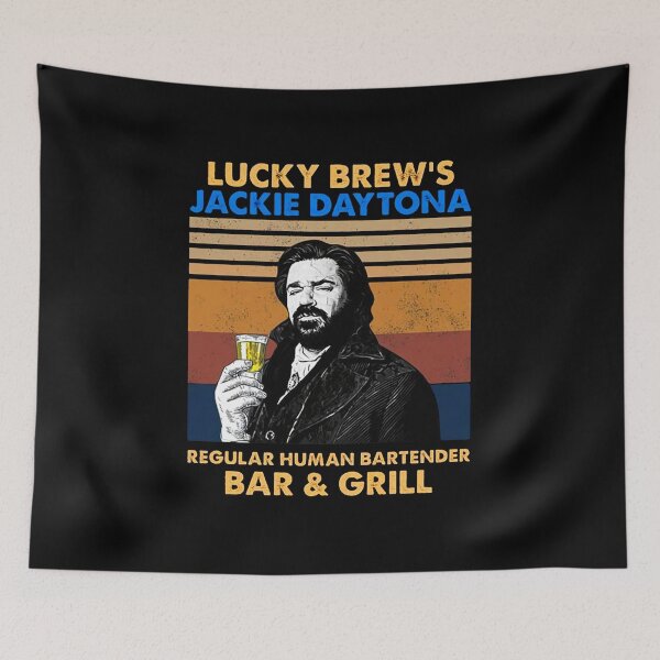Item preview, What We Do in Shadow Lucky Brew s Jackie Daytona Regular Human Bartender Bar and Grill Vintage Gift designed and sold by KaylaRutherford.