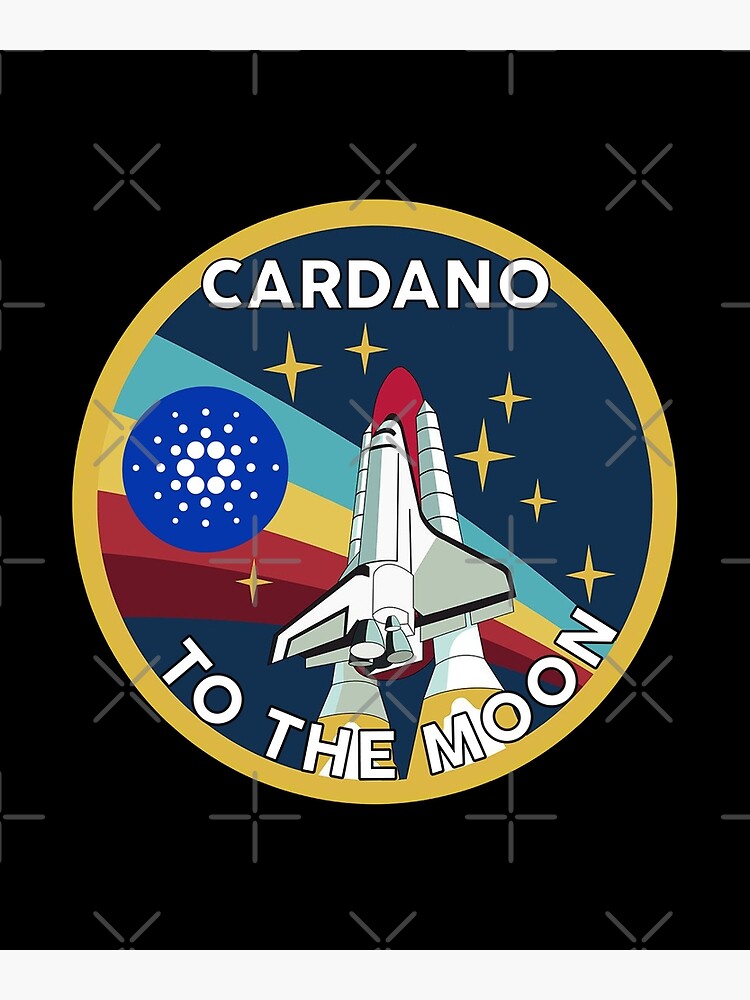 Disover Cardano to the moon - Cardano Crypto ADA Canvas