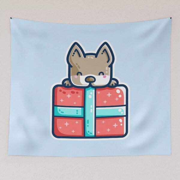 Item preview, Paws-itively Cute Dog And Present designed and sold by Flaming Imp.