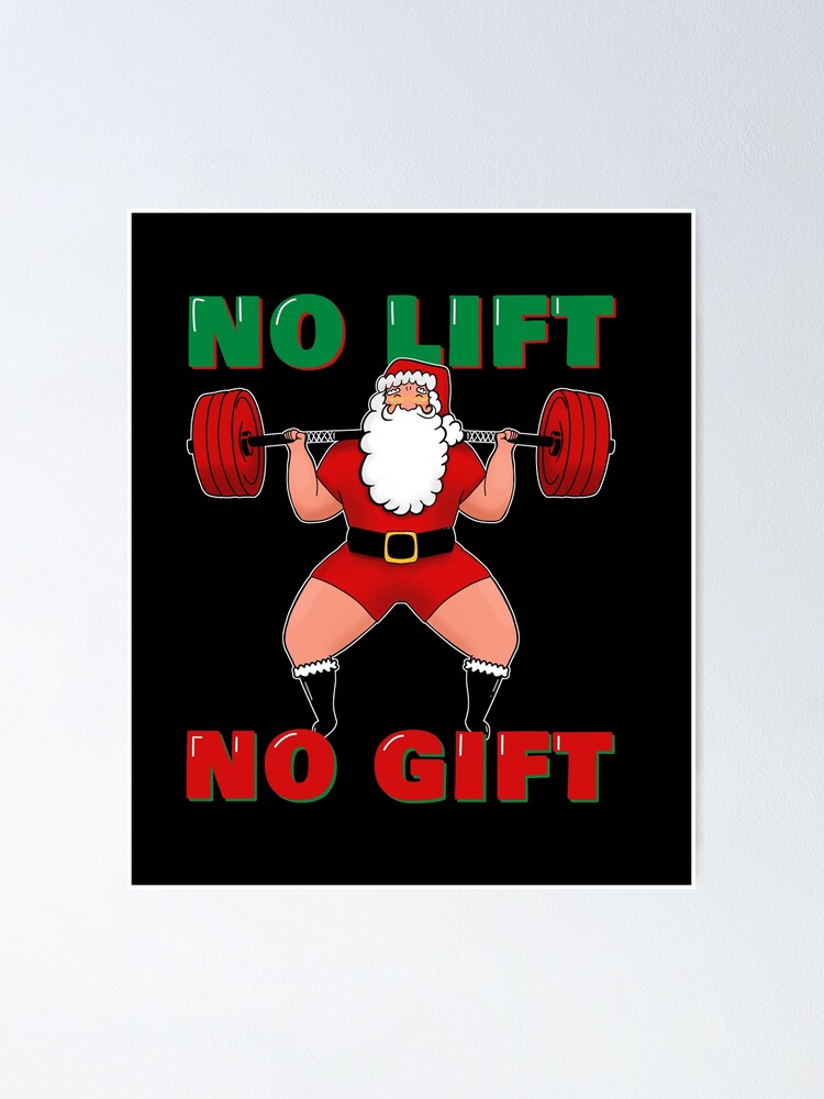  Santa Bodybuilding Santa Claus Bodybuilder No Lift No Gift  Sweatshirt : Clothing, Shoes & Jewelry