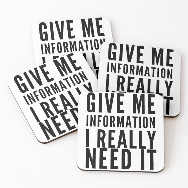 Item preview, Give Me Informaton designed and sold by Club7Studios.