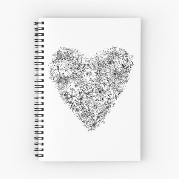 Item preview, Anatomical Heart and Flowers designed and sold by Finolca.