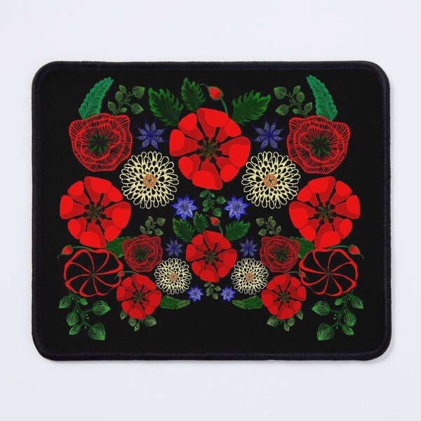 Artikelvorschau,  Blumen Ukraine Retro Vintage ukrainische Stickerei Vyshyvanka Stil Geschenk entworfen und verkauft von r-silver.