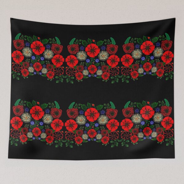 Item preview,  Floral Ukraine Retro Vintage Ukrainian Embroidery Vyshyvanka Style Gift designed and sold by r-silver.