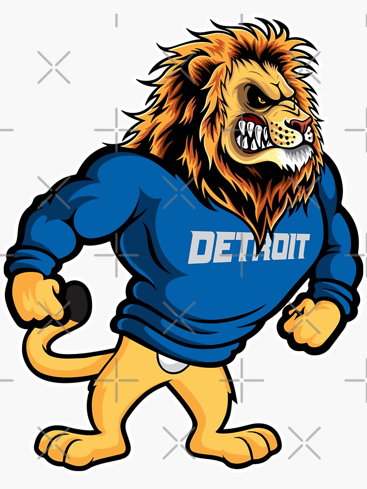 Detroit Lions Football Team Sticker for Sale by Dmitri Morari