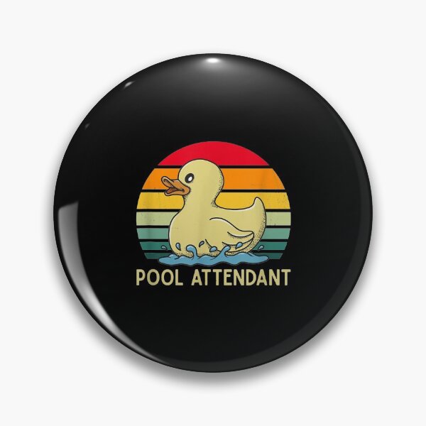 Item preview, Pool Attendant Retro Lifeguard Swimming Rubber Duck designed and sold by cysandy.