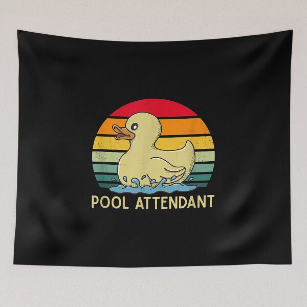 Item preview, Pool Attendant Retro Lifeguard Swimming Rubber Duck designed and sold by cysandy.