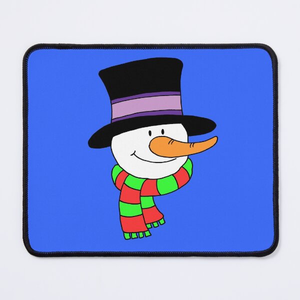 Item preview, Snowman Cartoon Head Holiday Colors designed and sold by jaycartoonist.