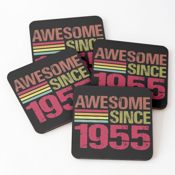 Item preview, Awesome Since 1955 Retro Vintage 66th Birthday Gift designed and sold by designbychow.