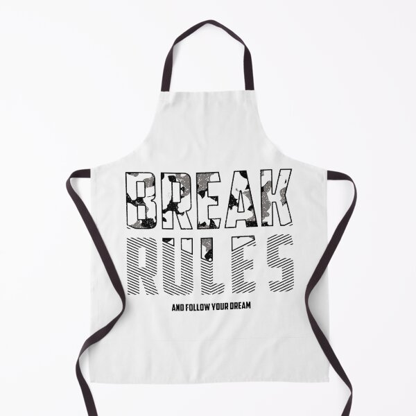 Item preview, Camouflage Typography - Motivational Slogan - Break Rules and Follow Your Dream Black designed and sold by WearWolfDesigns.