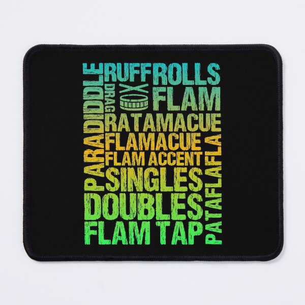 Item preview, Drumming Rudiments Word Cloud designed and sold by Scottees.