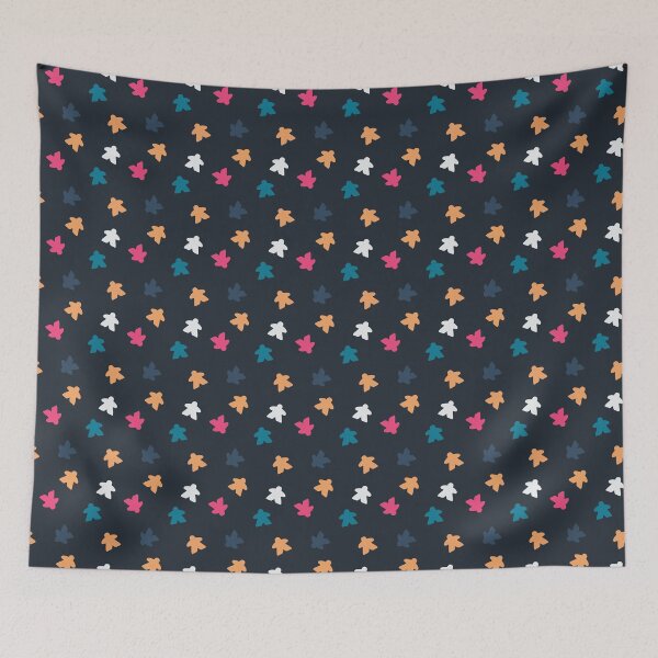 Item preview, Dark Meeple Pattern designed and sold by Gameosity.