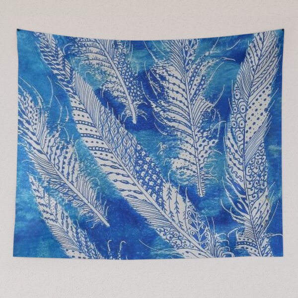 Aperçu de l'œuvre Plumes bleues créée et vendue par TinaRobertsArt.