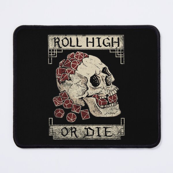 Item preview, Roll High or Die (Skull and die) designed and sold by MaratusFunk.