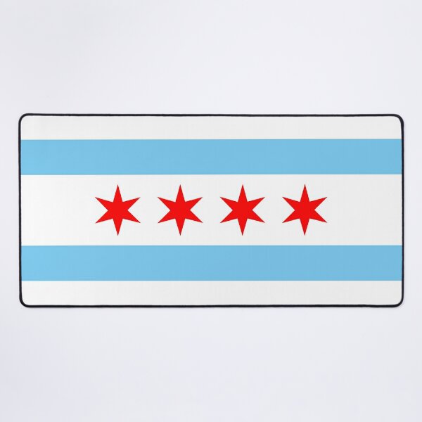 Chicago Cursive Small Canvas Flag