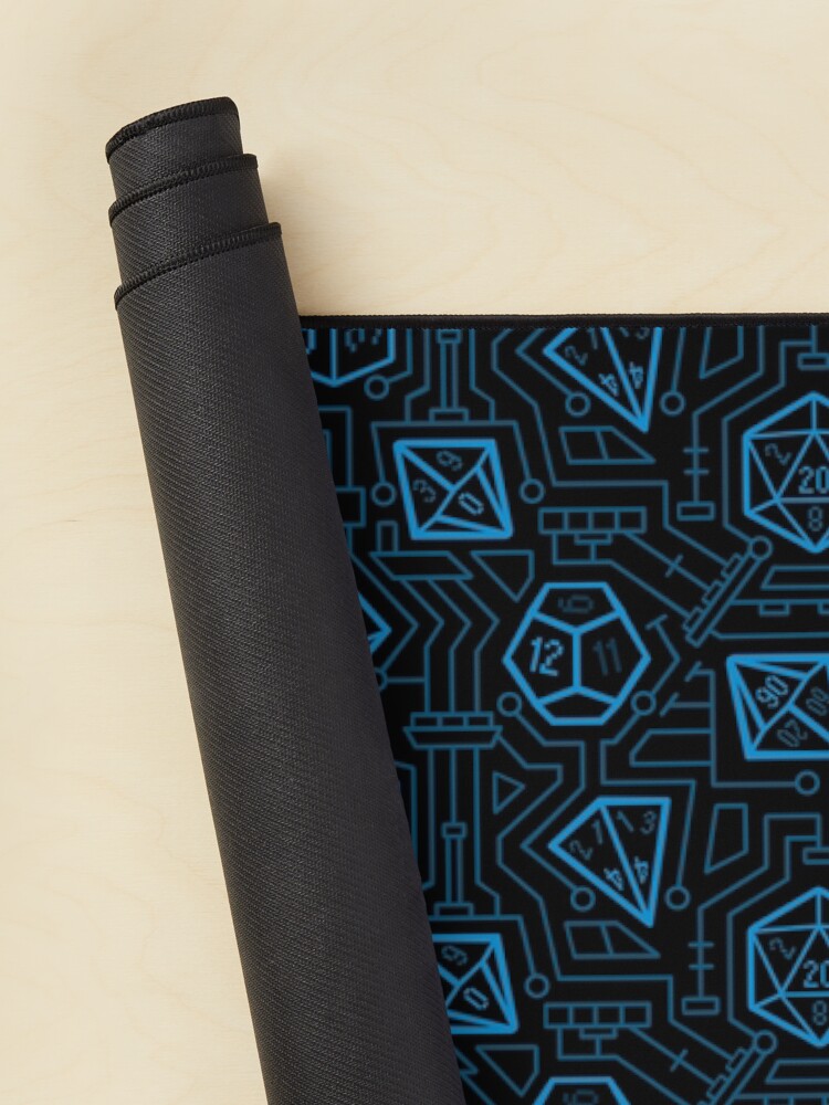 Thumbnail 2 of 5, Mouse Pad, Tech D20 Pattern [Blue] designed and sold by MaratusFunk.