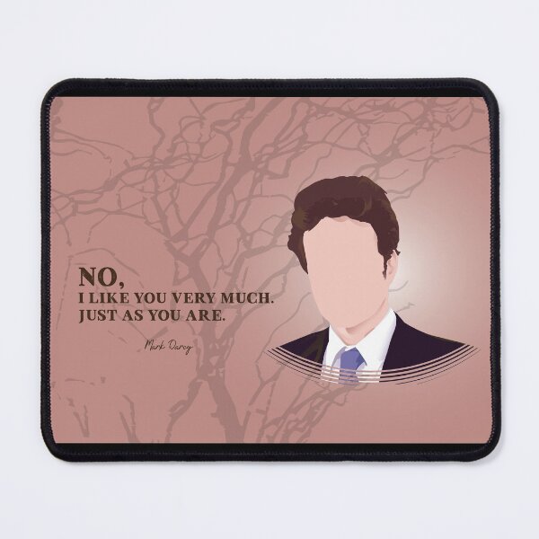 Item preview, No, I Like You Very Much Just As You Are - Minimalist TV & Movie design - Film & TV Art - Romance Quote designed and sold by PopCultArcade.